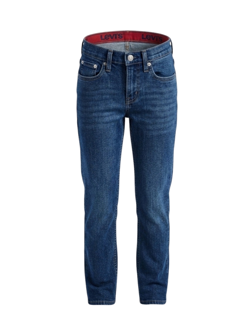 Levis Kids Boys 511 Superfly Straight Leg Denim Blue Jeans Medium Wash Size 8